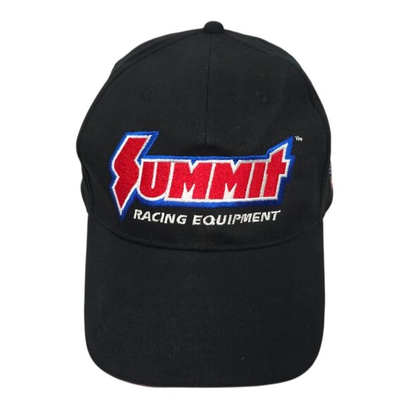Summit Racing Equipment Strapback Cap Trucker Baseball Embroidered Logo Flag Hat - Picture 9 of 14